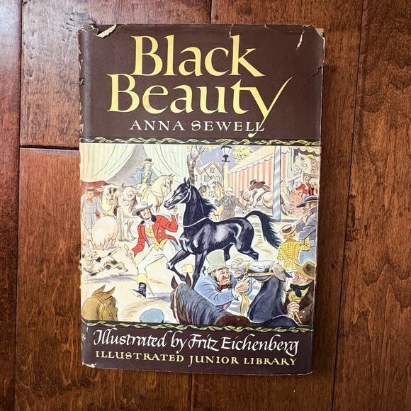 Black Beauty Anna Sewell Illustrated Junior Library Vintage Hardback Book 1945 - Picture 1 of 12